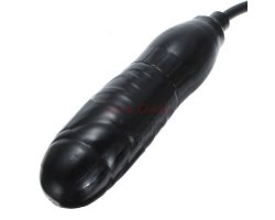 Черный фаллоимитатор расширяющийся Pump N Play Dong, Ø 3,2 см-foto2