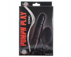 Черный фаллоимитатор расширяющийся Pump N Play Dong, Ø 3,2 см-foto4