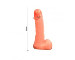 Страпон реалистик с кольцом, 18 см, Ø 4,5 см-foto3