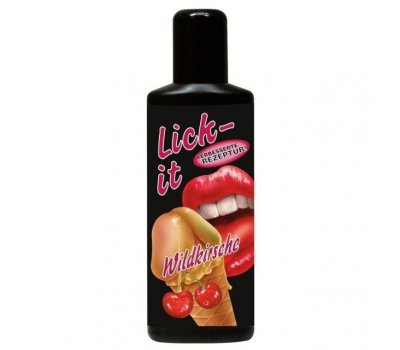 Гель ароматизированный Lick It дикая вишня 50 мл Гель ароматизированный Lick It дикая вишня 50 мл