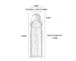 Прозрачная насадка пенис Penis Sleeve-foto3