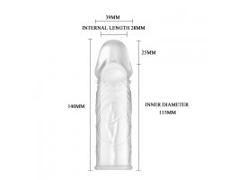 Прозрачная насадка пенис Penis Sleeve-foto3