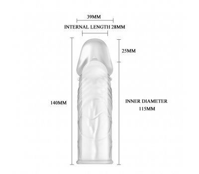 Прозрачная насадка пенис Penis Sleeve Прозрачная насадка пенис Penis Sleeve