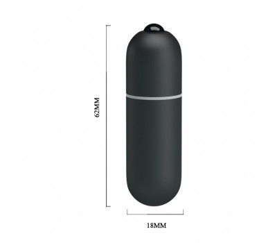 Вибропуля Mini Vibe черная с 10 функциями вибрации