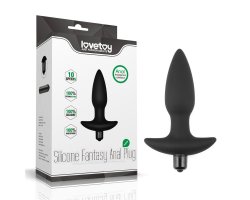 Анальная пробка с вибрацией Silicone Fantasy Anal Plug 10,5 см, Ø 3,5 см-foto3