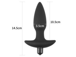 Анальная пробка с вибрацией Silicone Fantasy Anal Plug 10,5 см, Ø 3,5 см-foto5
