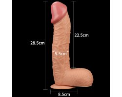 Фаллоимитатор реалистичый с присоской Legendary king-sized Realistic Dildo 28,5 см, Ø 5,5 см-foto4