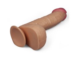 Фаллоимитатор реалистичый с присоской Legendary king-sized Realistic Dildo 28,5 см, Ø 5,5 см-foto3