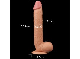Фаллоимитатор реалистичый с присоской Legendary king-sized Realistic Dildo 27,5 см, Ø 4,5-foto4