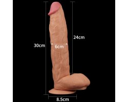 Фаллоимитатор реалистичый с присоской Legendary king-sized Realistic Dildo 30 см, Ø 6 см-foto8