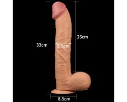 Фаллоимитатор реалистичый с присоской Legendary king-sized Realistic Dildo 33 см, Ø 5,5 см-foto3