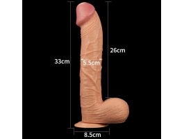 Фаллоимитатор реалистичый с присоской Legendary king-sized Realistic Dildo 33 см, Ø 5,5 см-foto3