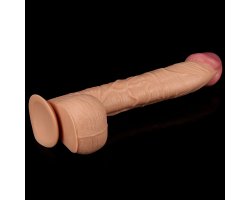 Фаллоимитатор реалистичый с присоской Legendary king-sized Realistic Dildo 33 см, Ø 5,5 см-foto9