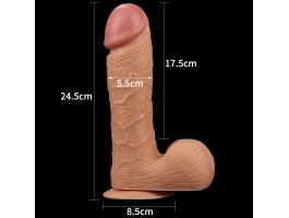 Фаллоимитатор реалистичый с присоской Legendary king-sized Realistic Dildo 24,5 см, Ø 5,5 см-foto8