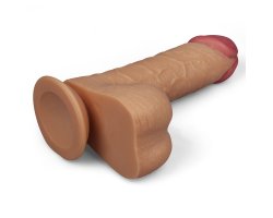 Фаллоимитатор реалистичый с присоской Legendary king-sized Realistic Dildo 24,5 см, Ø 5,5 см-foto4
