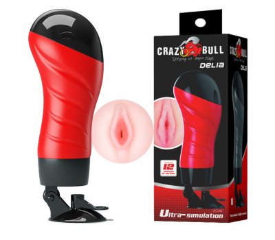 Вибро-мастурбатор на присоске Crazy Bull Delia Вибро-мастурбатор на присоске Crazy Bull Delia