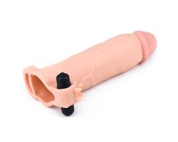 Удлиняющая насадка с вибрацией Super-Realistic Penis плюс 7,5 см к длине, 20 см, Ø 4,5 см-foto3