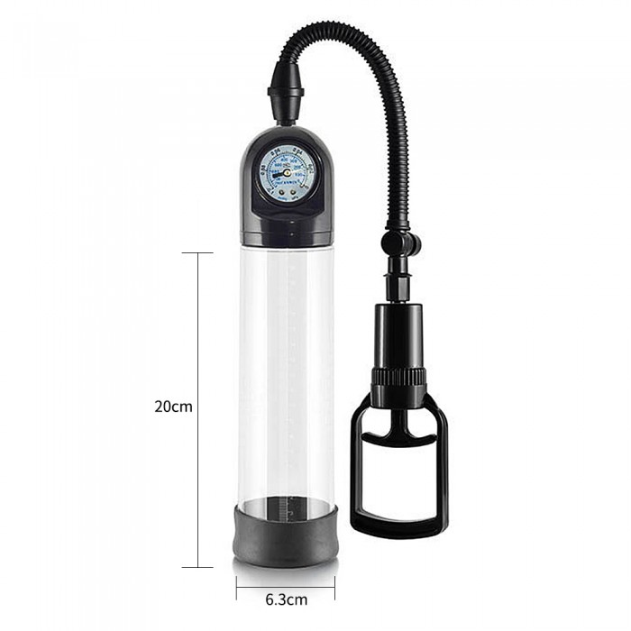 Вакуумная помпа для пениса Maximizer Worx VX2 Accu-Meter Pro Pump, 20 см, Ø 6,3 см-foto3