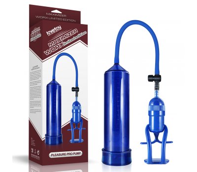 Вакуумная помпа Maximizer Worx Pleasure Pro Pump голубая 22 см, Ø 5,5 см