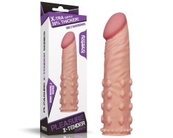 Насадка на пенис удлиняющая Super-Realistic Penis Extension Sleeve, 19 см, Ø 3 см