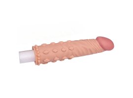 Насадка на пенис удлиняющая Super-Realistic Penis Extension Sleeve, 19 см, Ø 3 см-foto2