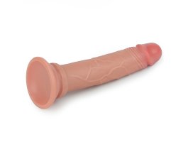 Фаллос на присоске Dual-Layered Silicone Cock телесный 18 см, Ø 3 см-foto7