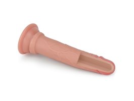 Фаллос на присоске Dual-Layered Silicone Cock телесный 18 см, Ø 3 см-foto2
