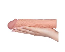 Реалистичная насадка на пенис Super-Realistic Penis Extension Sleeve, 19 см, Ø 3 см-foto4