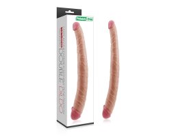 Двойной фаллоимитатор-реалистик Double Penetration Double Dildo 36,5 см, Ø 4,1-4,7
