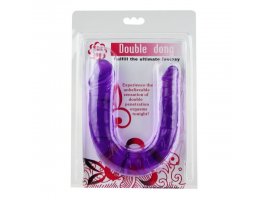 Двухголовый фаллоимитатор Double Dong фиолетовый-foto4