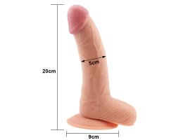 Фаллоимитатор реалистик на присоске The Ultra Soft Dude 20 см, Ø 5 см-foto2