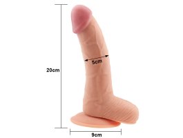 Фаллоимитатор реалистик на присоске The Ultra Soft Dude 20 см, Ø 5 см-foto2
