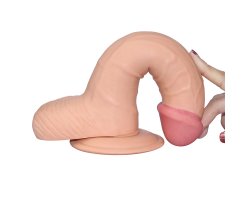 Фаллоимитатор реалистик на присоске The Ultra Soft Dude 20 см, Ø 5 см-foto6