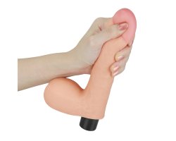Вибратор с мошонкой Real Softee 20,3 см, Ø 3,5 см-foto2