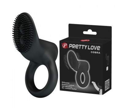 Виброкольцо с клиторальным стимулятором Pretty Love Cobra Виброкольцо с клиторальным стимулятором Pretty Love Cobra