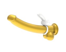 Белое виброкольцо Power Clit Cockring Rabbit-foto6