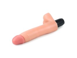 Вибратор с мошонкой и с нежно-розовой головкой Real feel flexi 22,5 см, Ø 3,8 см-foto4