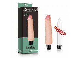 Реалистичный вибратор Real Feel cyberskin Vibrator 17,5 см, Ø 3,9 см