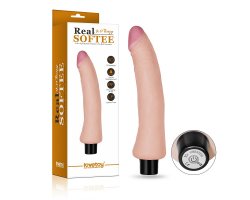 Реалистичный вибратор Real Softee 22,9 см, Ø 4 см Реалистичный вибратор Real Softee 22,9 см, Ø 4 см