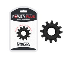 Эрекционное черное кольцо Power Plus Coock Ring Ø 2-4 см-foto2
