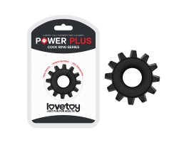 Эрекционное черное кольцо Power Plus Coock Ring Ø 2-4 см-foto2