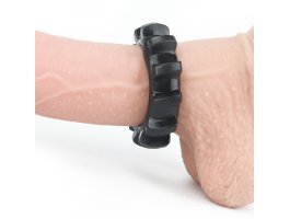 Эрекционное черное кольцо Power Plus Coock Ring Ø 2-4 см-foto5