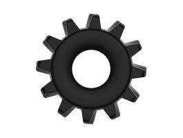 Эрекционное черное кольцо Power Plus Coock Ring Ø 2-4 см