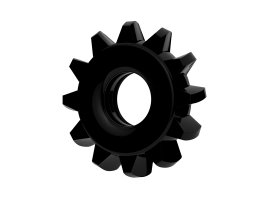 Эрекционное черное кольцо Power Plus Coock Ring Ø 2-4 см-foto6