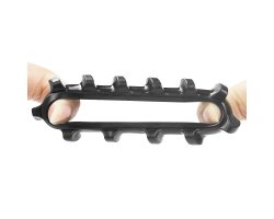 Эрекционное черное кольцо Power Plus Coock Ring Ø 2-4 см-foto4
