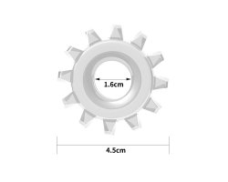 Эрекционное прозрачное кольцо Power Plus Cock Ring Ø 2-4 см-foto4