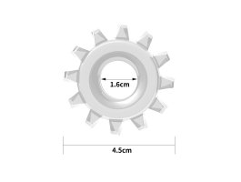 Эрекционное прозрачное кольцо Power Plus Cock Ring Ø 2-4 см-foto4