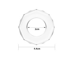 Прозрачное эрекционное кольцо Power Plus Cock Ring Ø 2-4 см-foto6