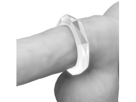 Прозрачное эрекционное кольцо Power Plus Cock Ring Ø 2-4 см-foto5