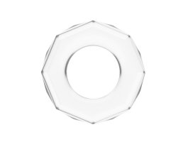 Прозрачное эрекционное кольцо Power Plus Cock Ring Ø 2-4 см